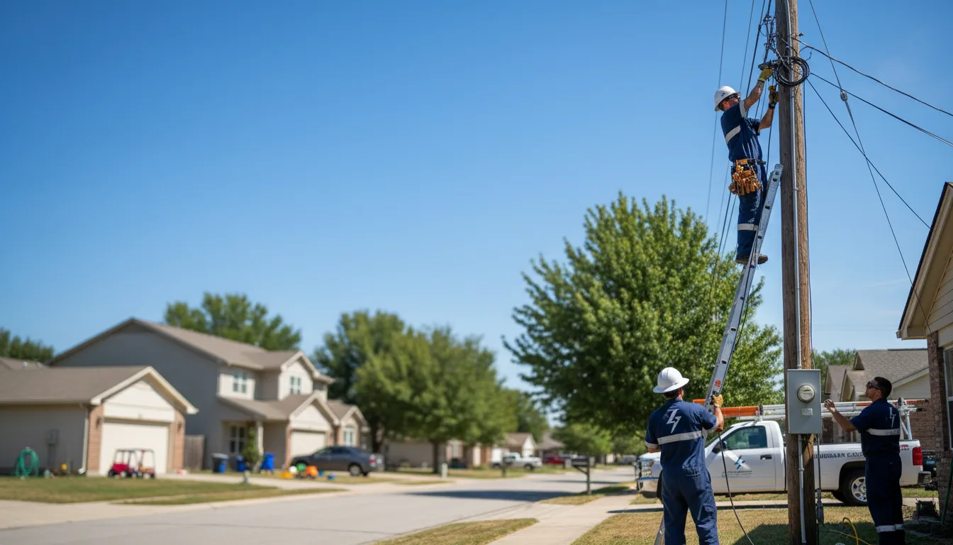 Residential electrician providing installation services in Thurman, IA